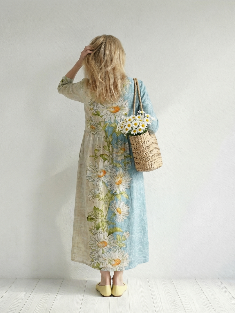 Isabelle Elegant Floral Midi Dress