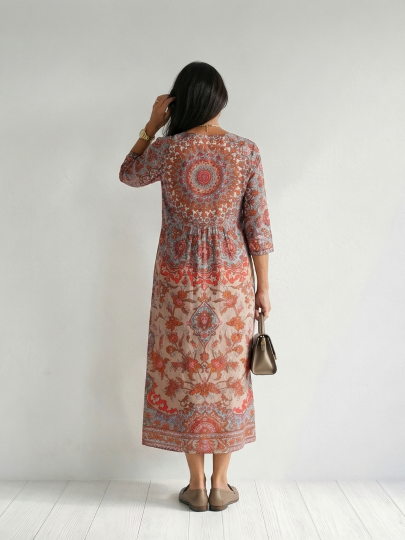 Elara Flattering Fit Midi Dress
