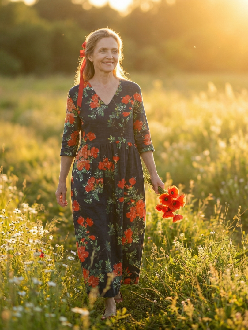 Eloise Soft Drape Midi Dress