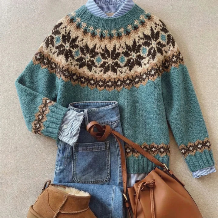 Sienna Cosy Fair Isle Knit Jumper