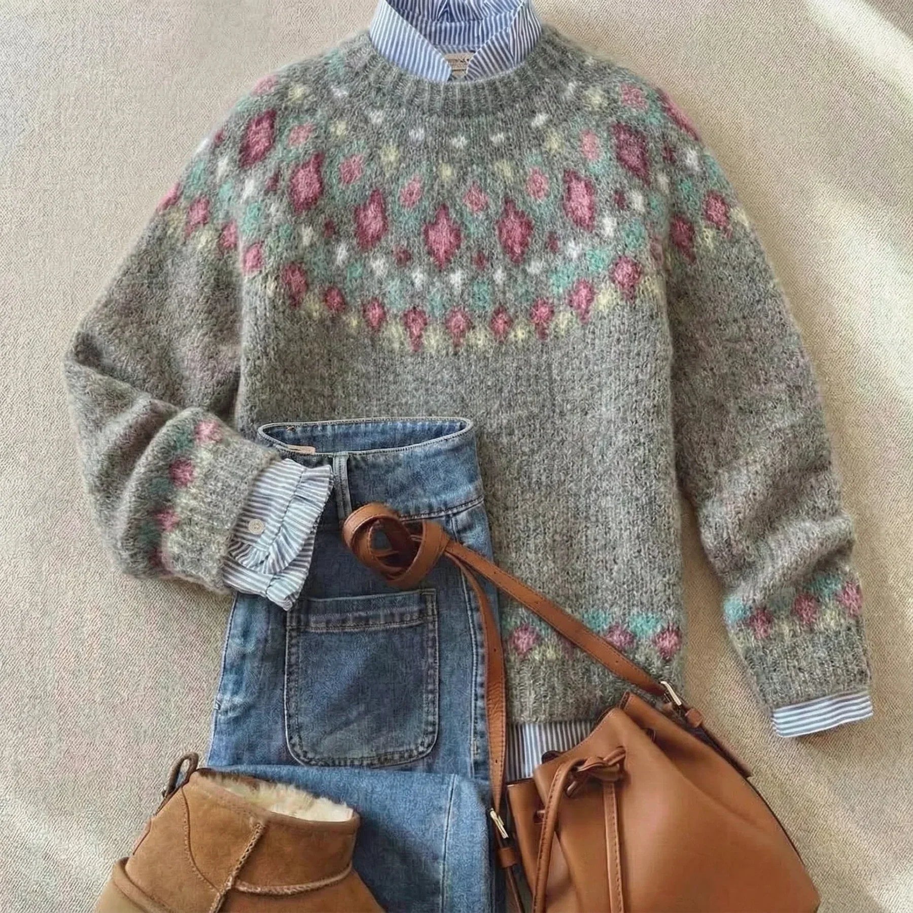Elodie Fair Isle Knit Jumper