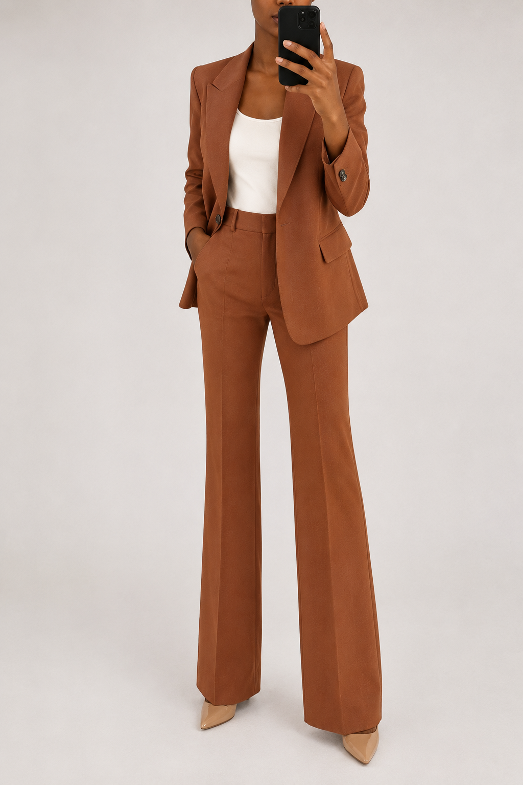 Aurelia Draped Two-Piece Trouser Set | SIMSHA