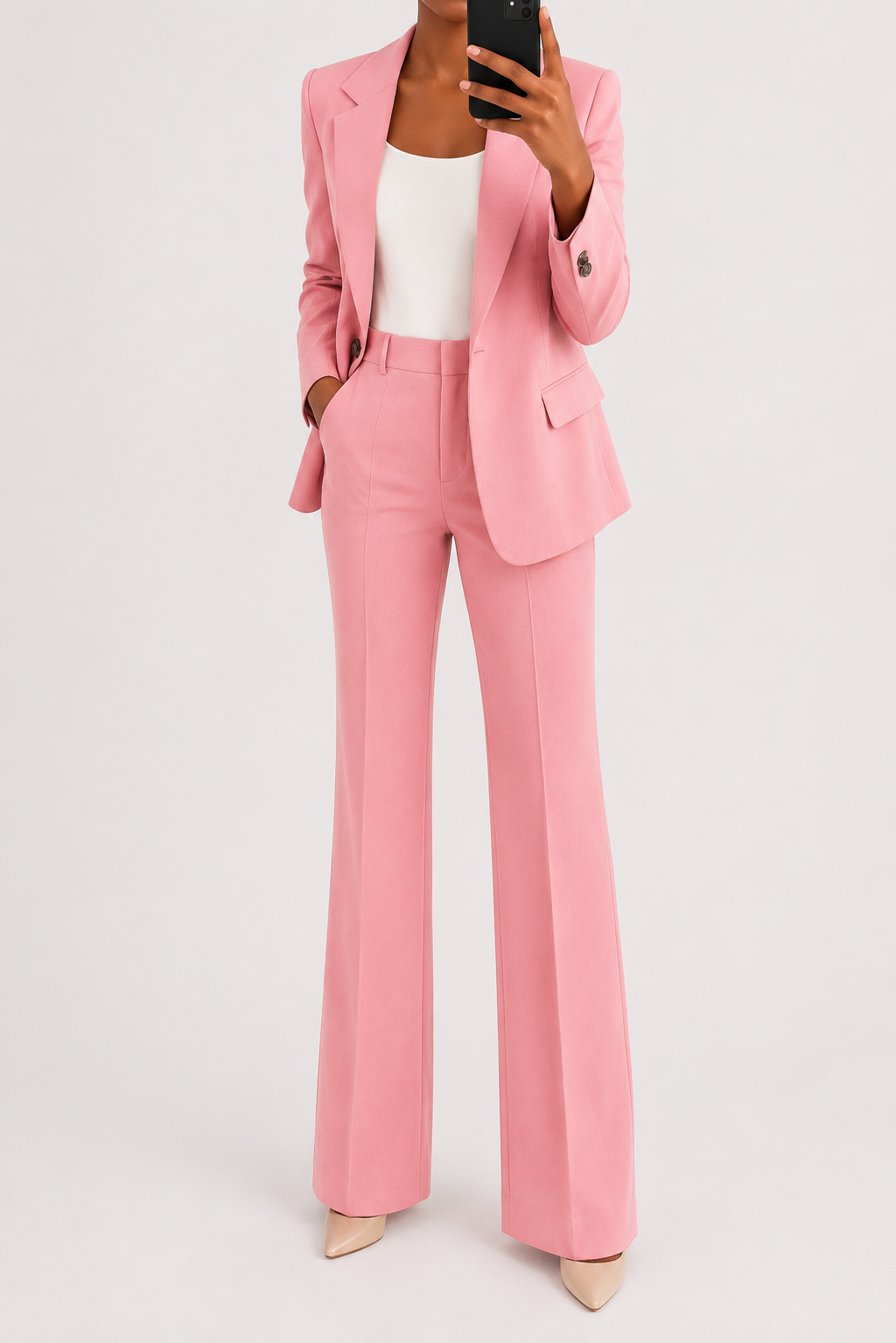 Aurelia Draped Two-Piece Trouser Set | SIMSHA