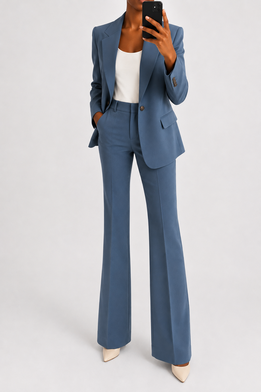 Aurelia Draped Two-Piece Trouser Set | SIMSHA