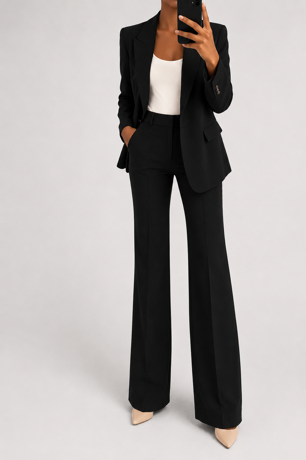 Aurelia Draped Two-Piece Trouser Set | SIMSHA