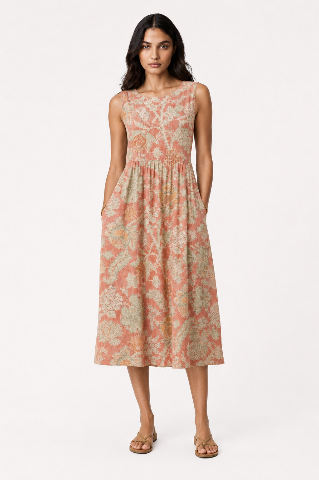 Blush Meadow Midi Dress | SIMSHA