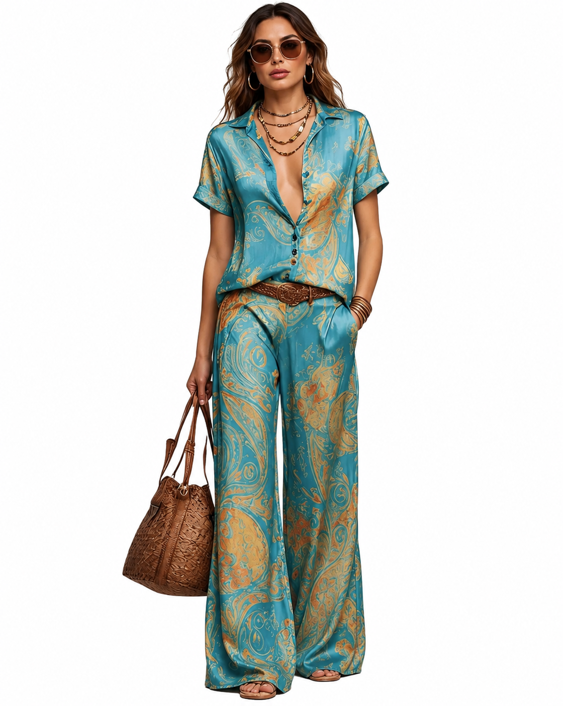 Capri Paisley Co-Ord Set |SIMSHA