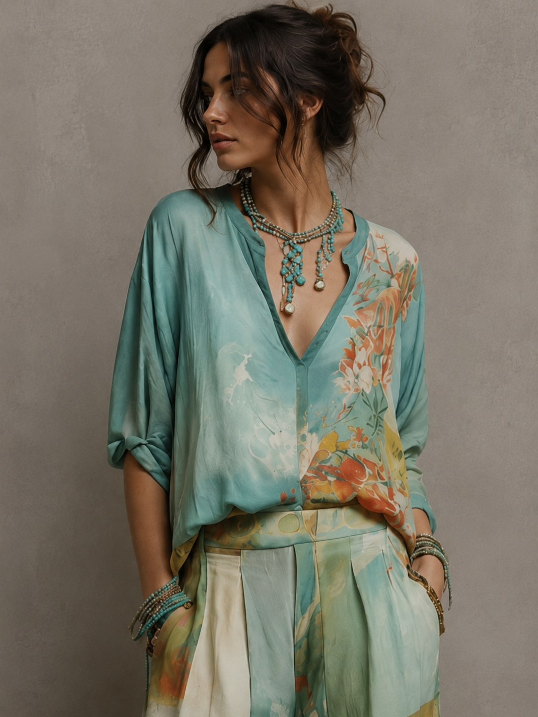 Coastal Bloom Co-Ord Set | SIMSHA