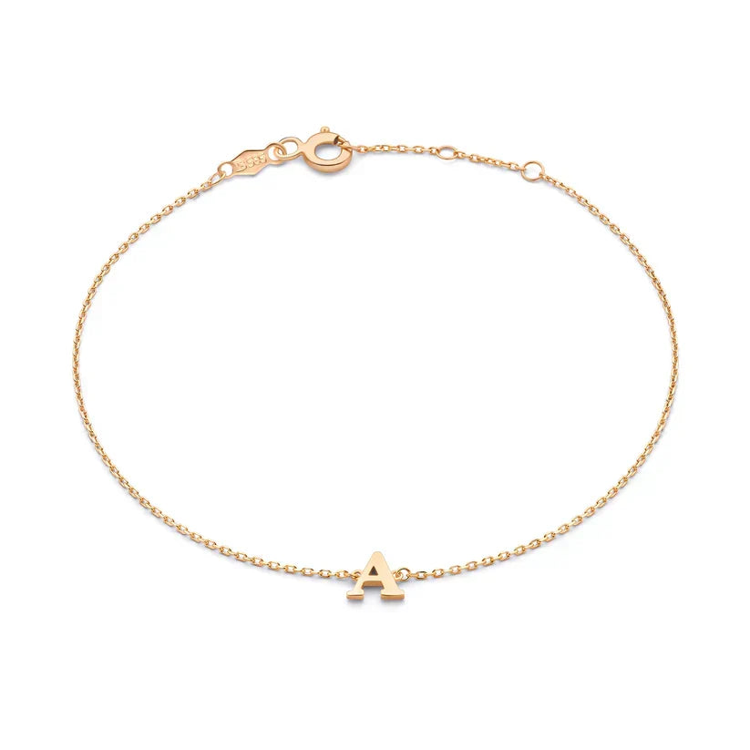 Gold Initial Bracelet Vita Signa