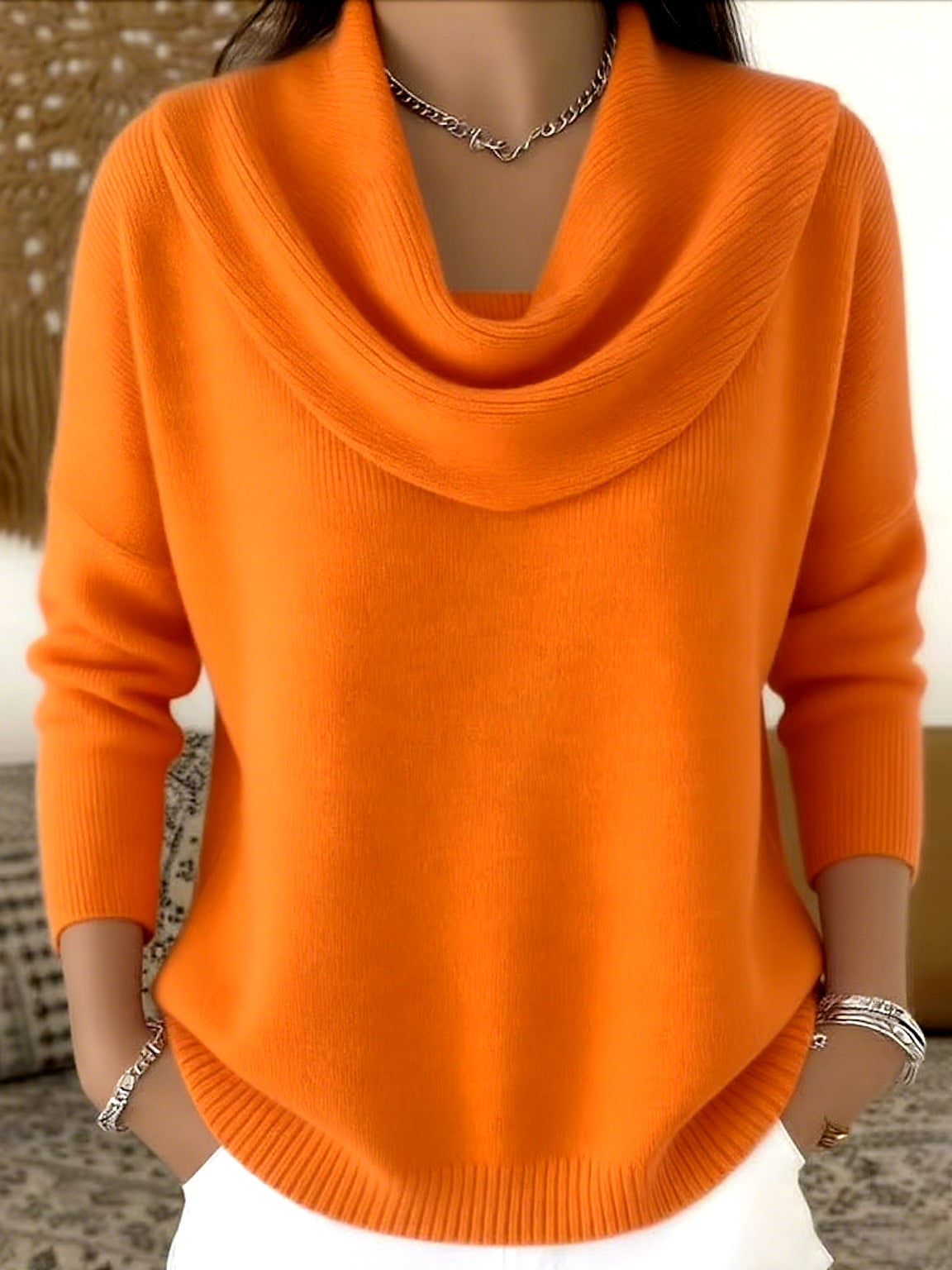 Eleanor™ | Elegant Cowl Neck Jumper