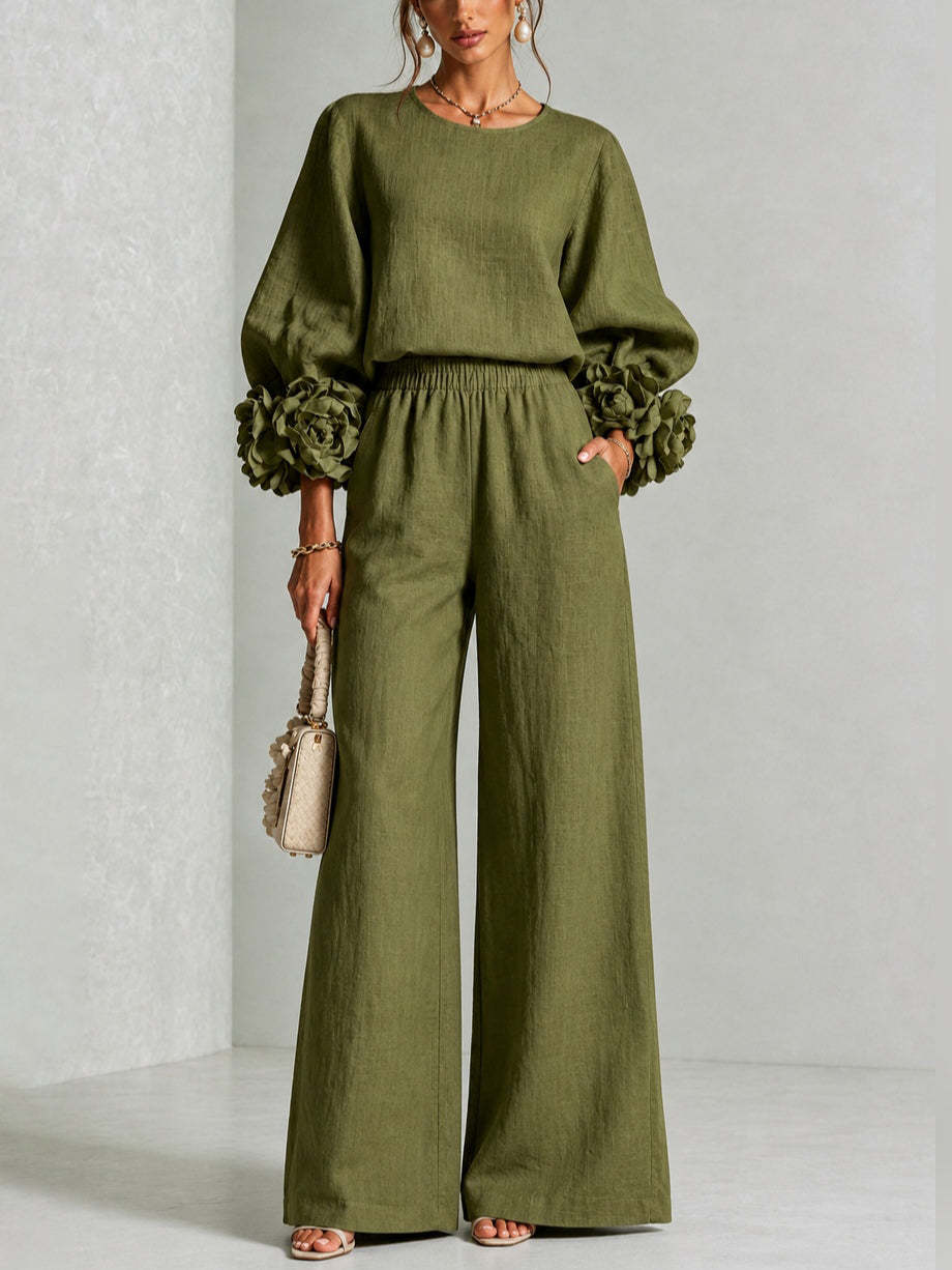 Aurelia™ | Sculpted Floral Two-Piece Set