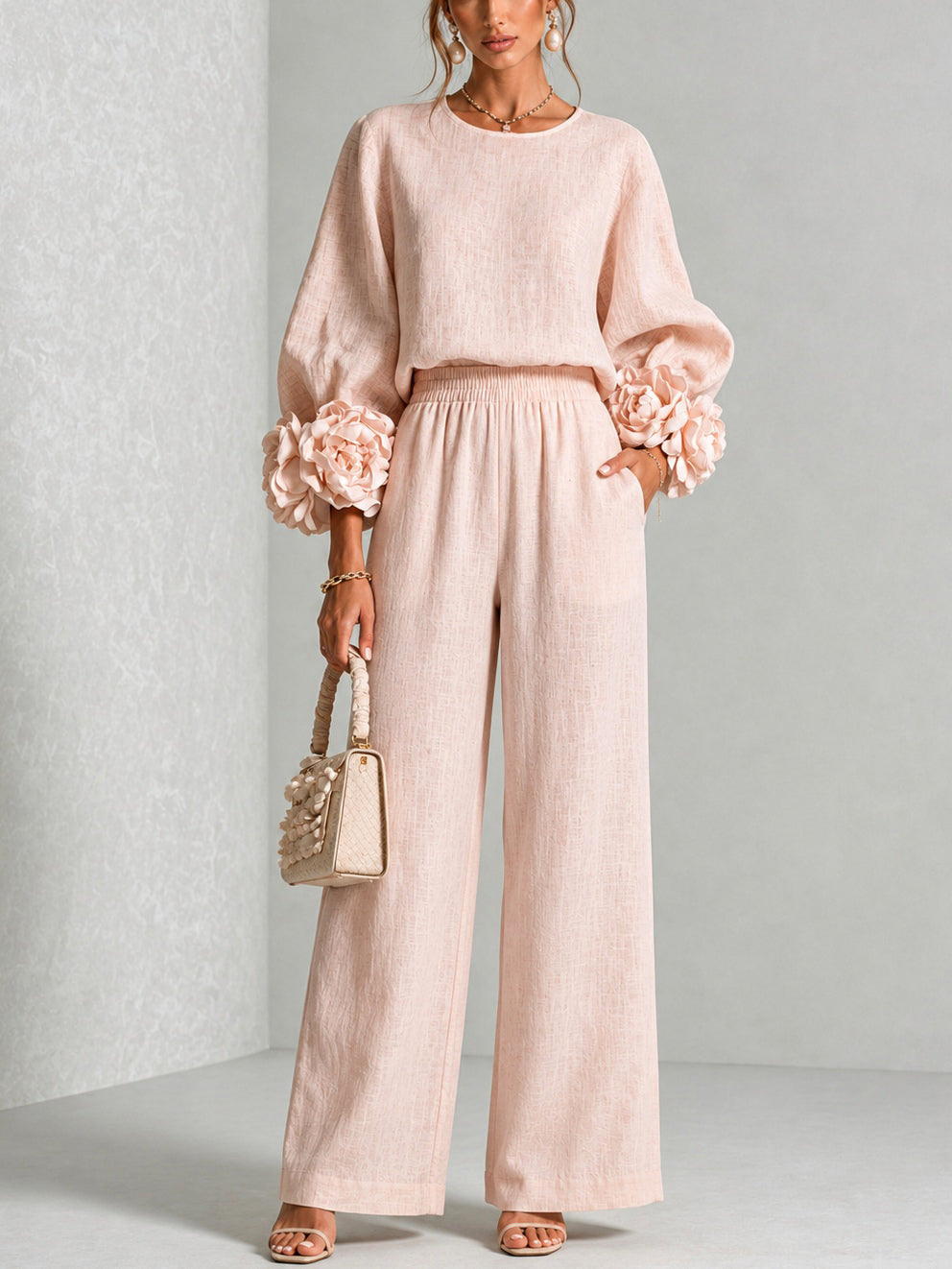 Aurelia™ | Sculpted Floral Two-Piece Set