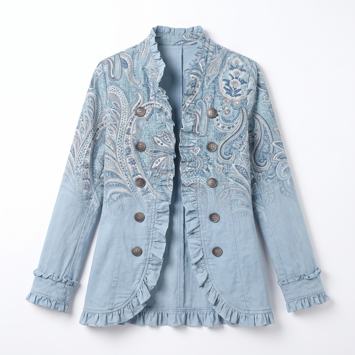 Florence™ Vintage Paisley Pleated Jacket
