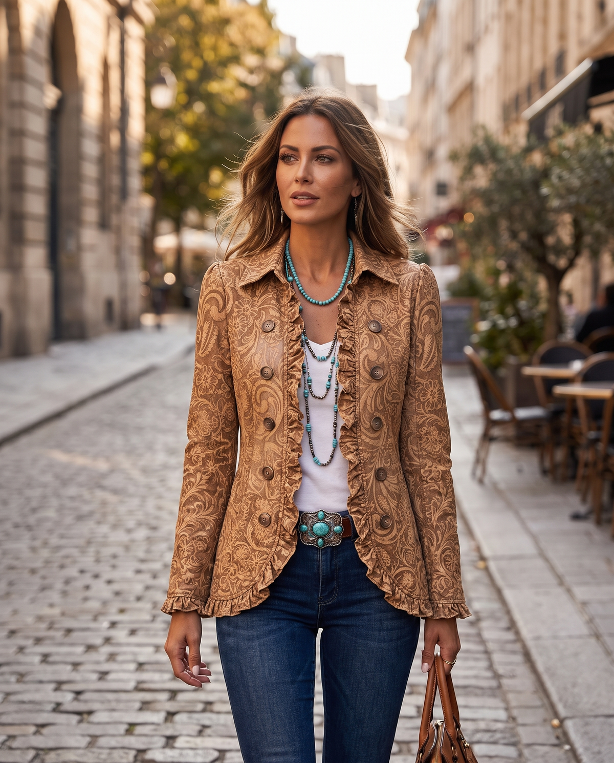 Juliette™ Boho Floral Pleated Jacket