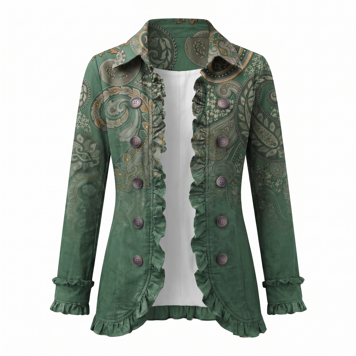 Noelle™ Boho Paisley Pleated Jacket