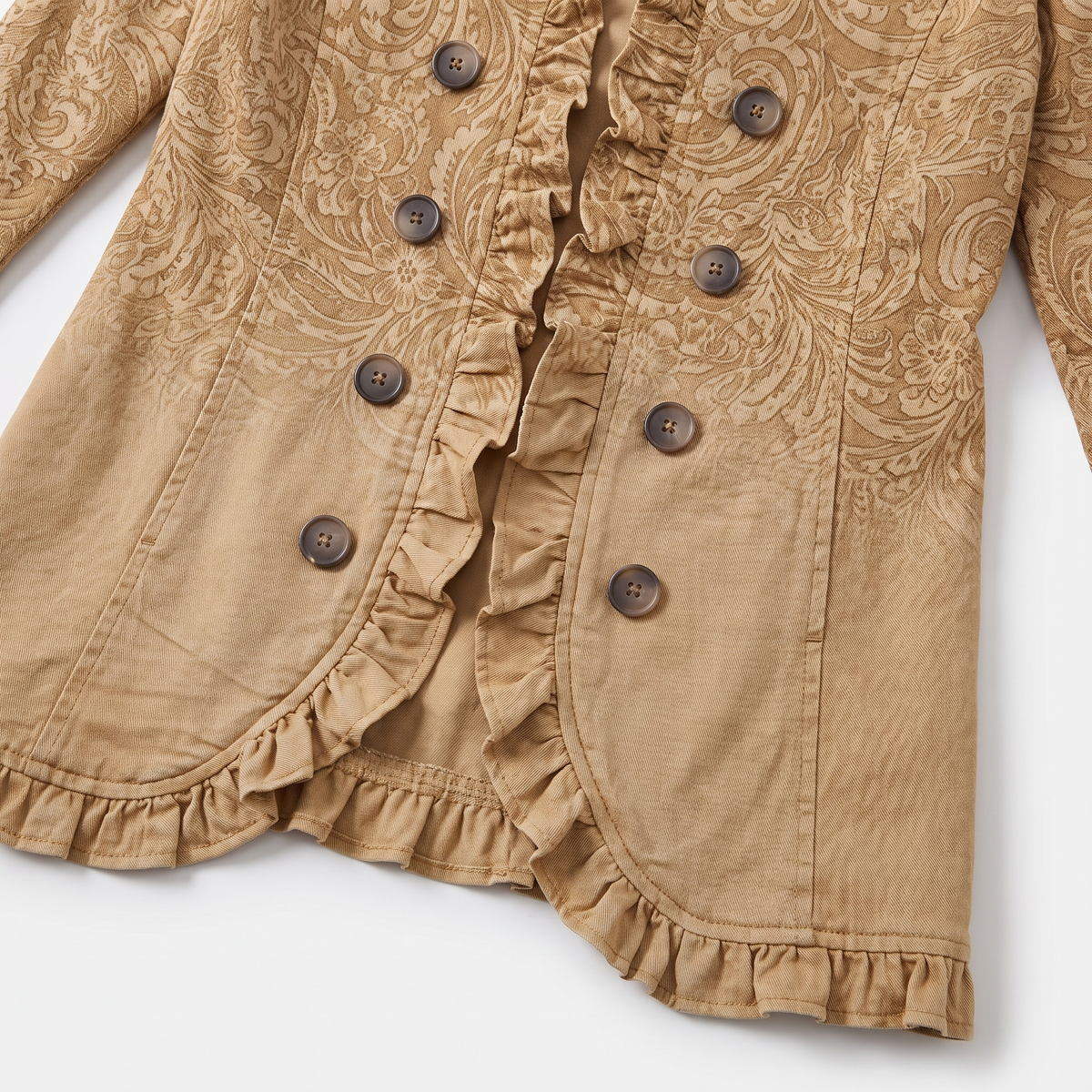 Adeline™ Western Print Ruffle Jacket