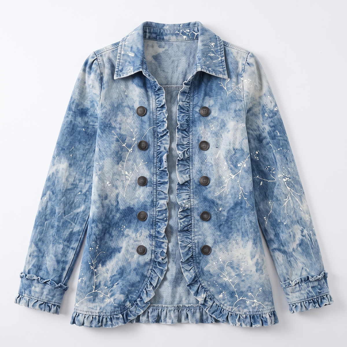 Arabella™ Vintage Botanical Ruffle Jacket