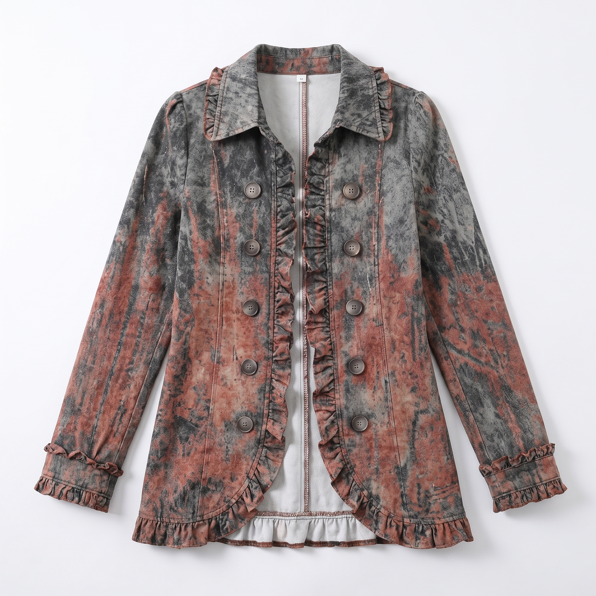 Estelle™ Vintage Textured Ruffle Jacket