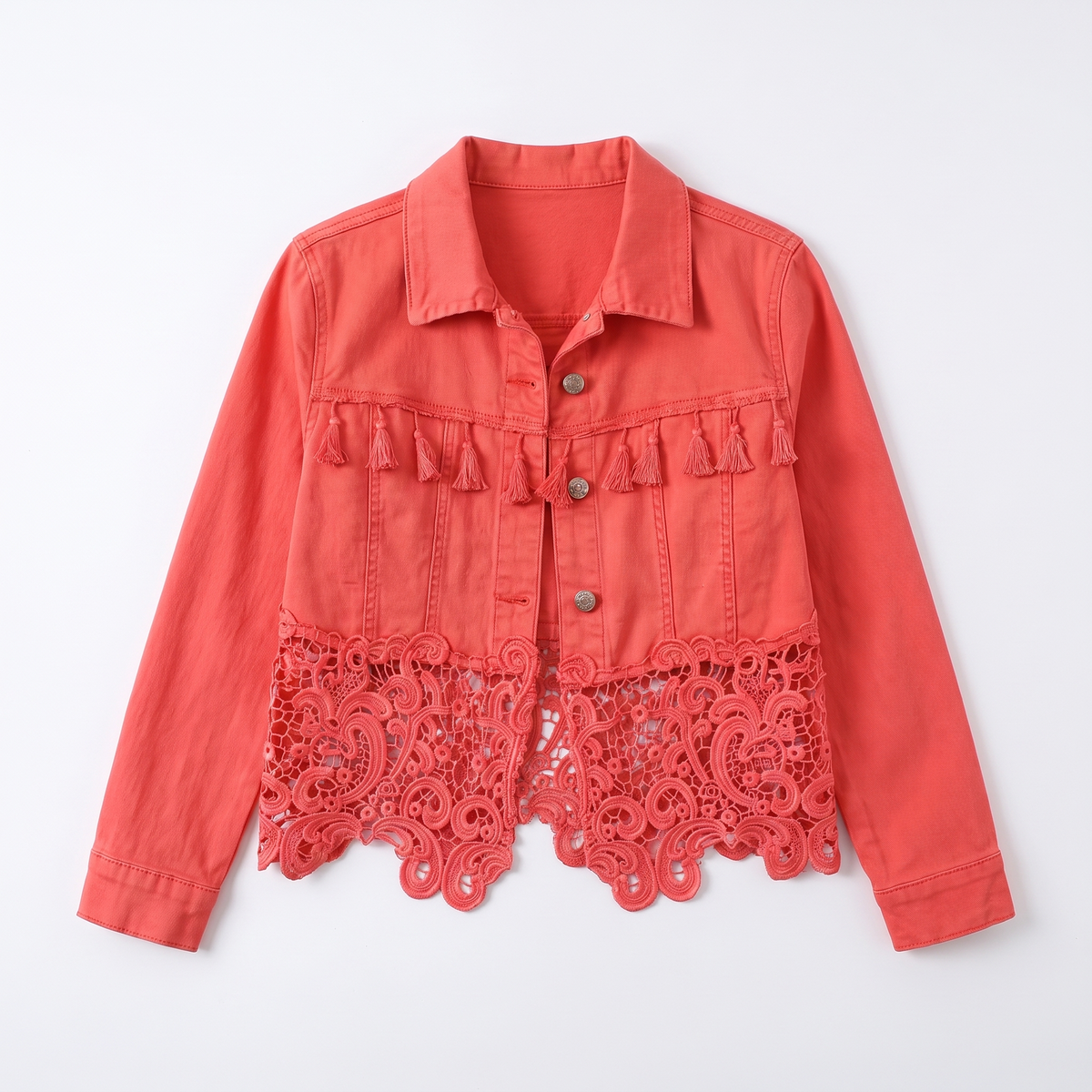 Genevieve™ Fringe Lace Jacket