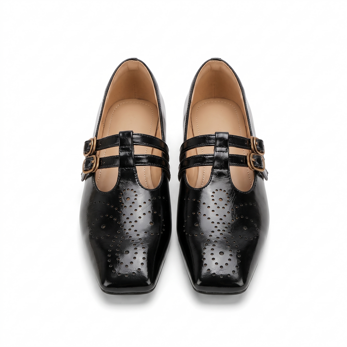 Estelle™ Vintage Double-Buckle Heels