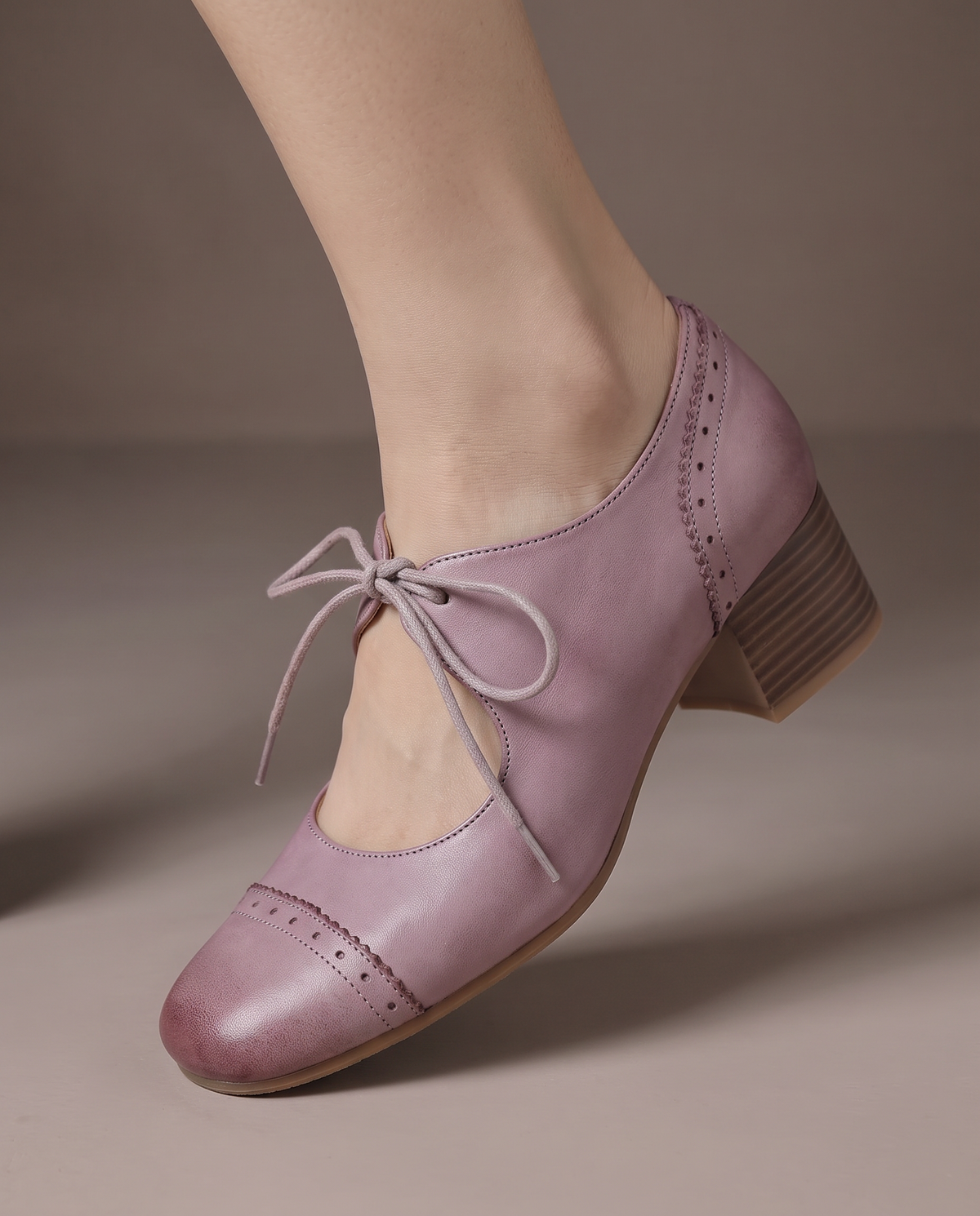 Lucienne™ Vintage Lace-Up Heels