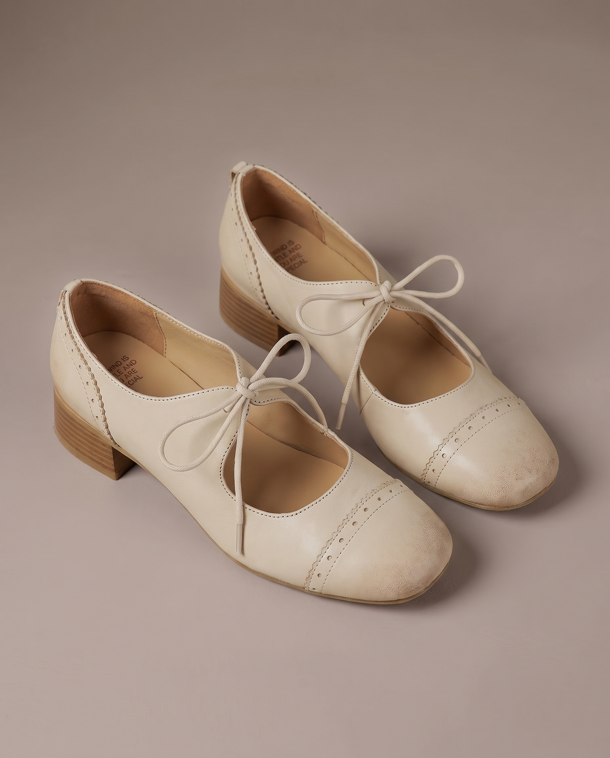 Lucienne™ Vintage Lace-Up Heels