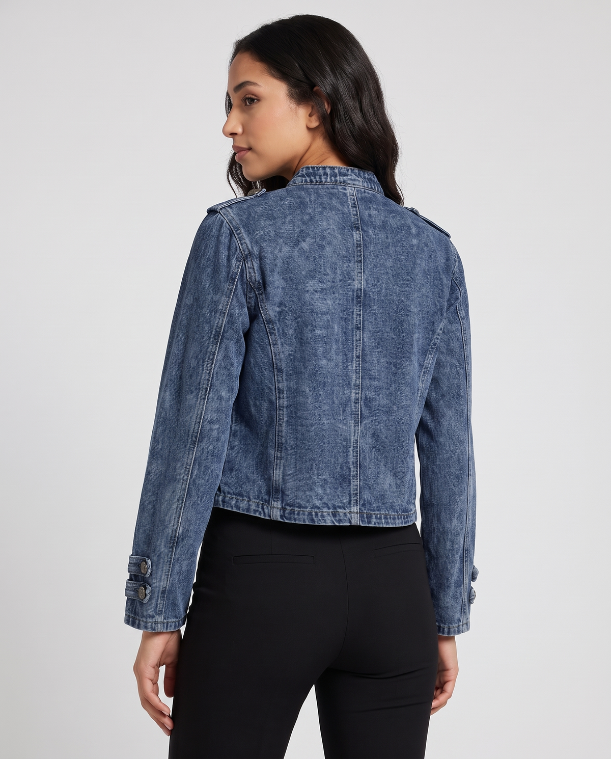Amelia™ Statement Button Denim Jacket
