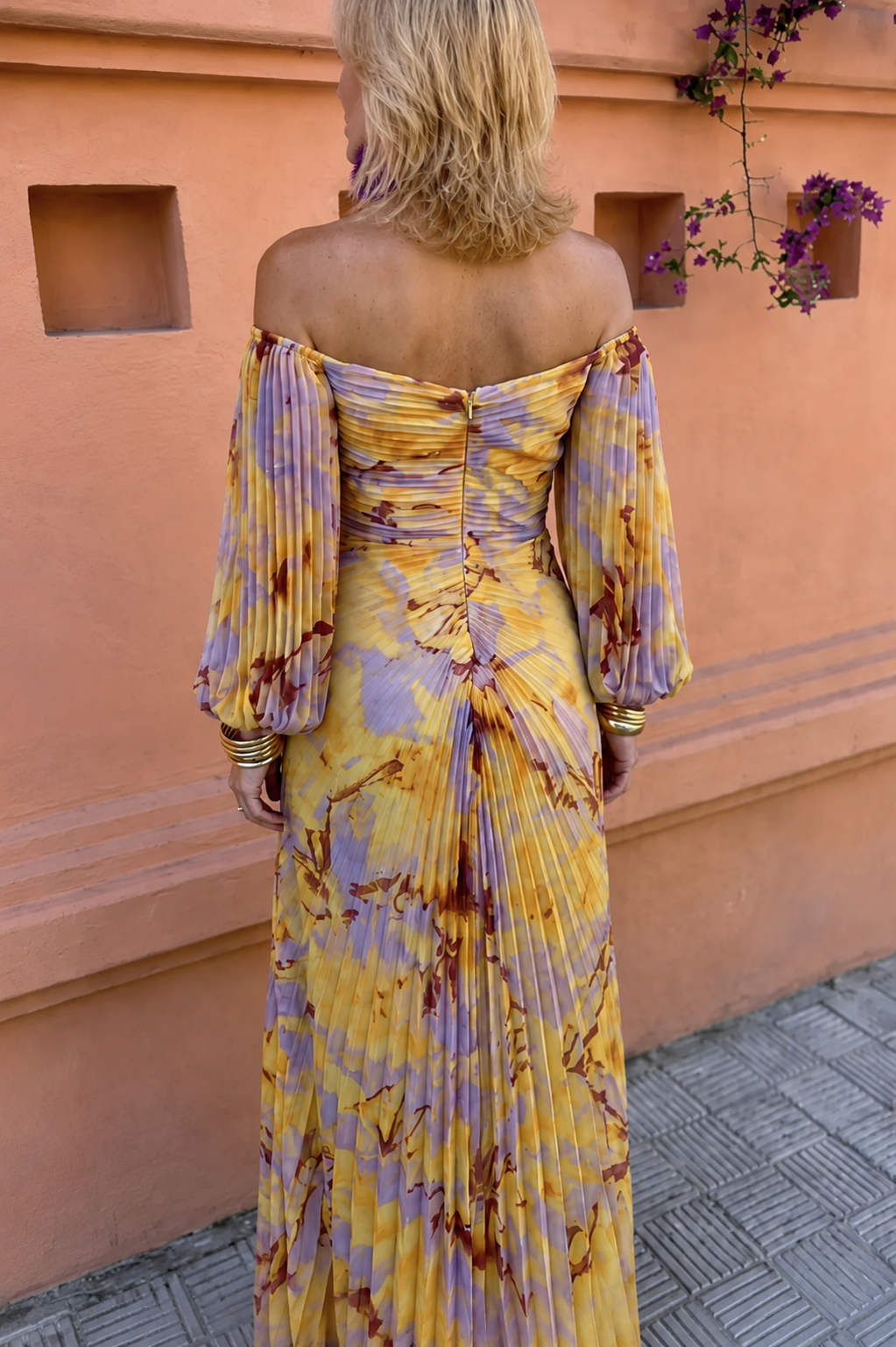 Aurelia Floral Off-Shoulder Maxi Dress | SIMSHA