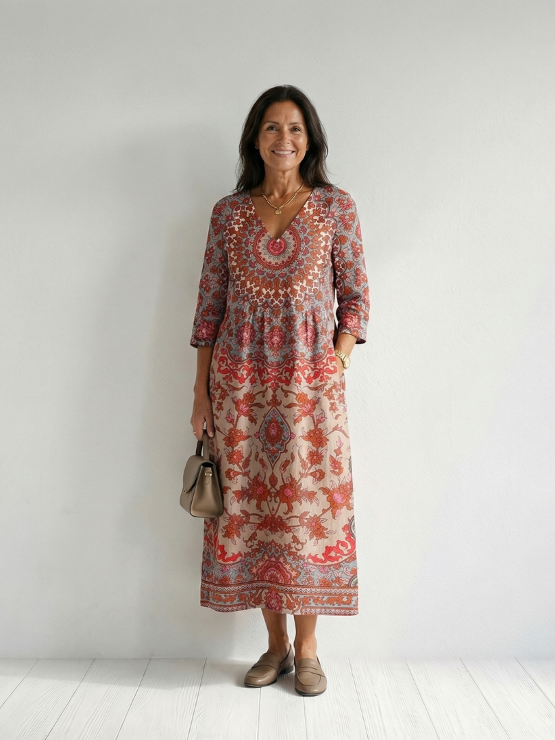 Elara Flattering Fit Midi Dress