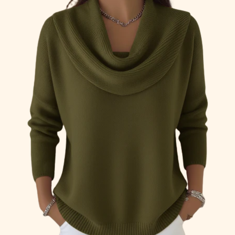 Eleanor™ | Elegant Cowl Neck Jumper