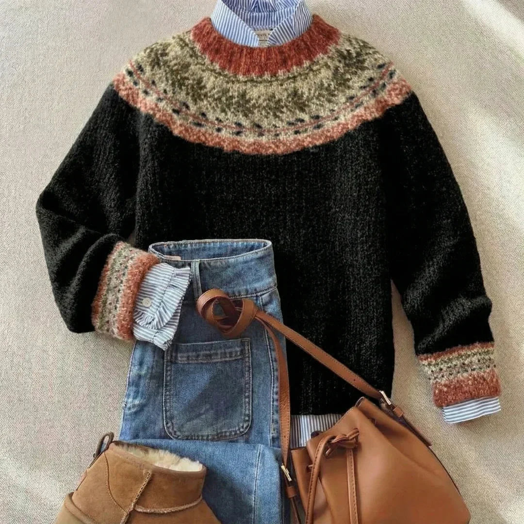 Juliette Vintage Fair Isle Knit Jumper