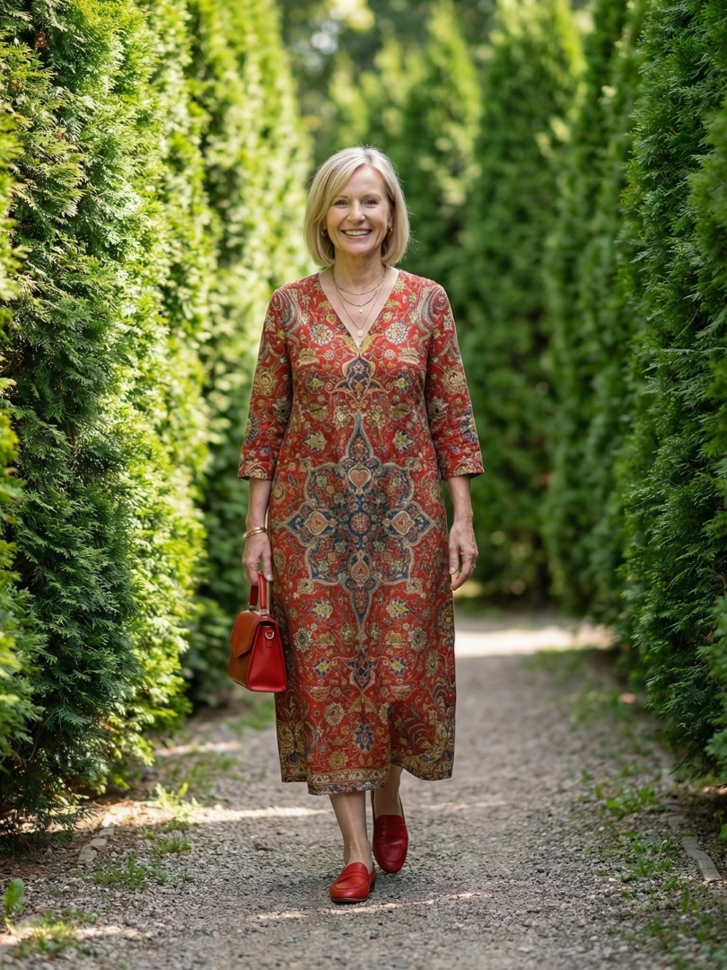 Sienna Flattering Floral Midi Dress