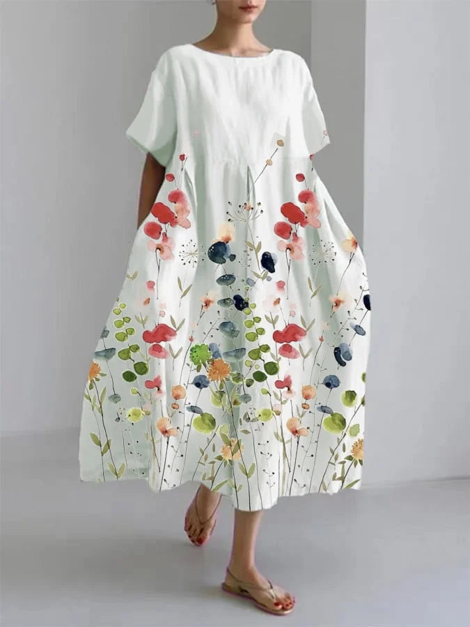 Elara Floral Summer Dress | SIMSHA