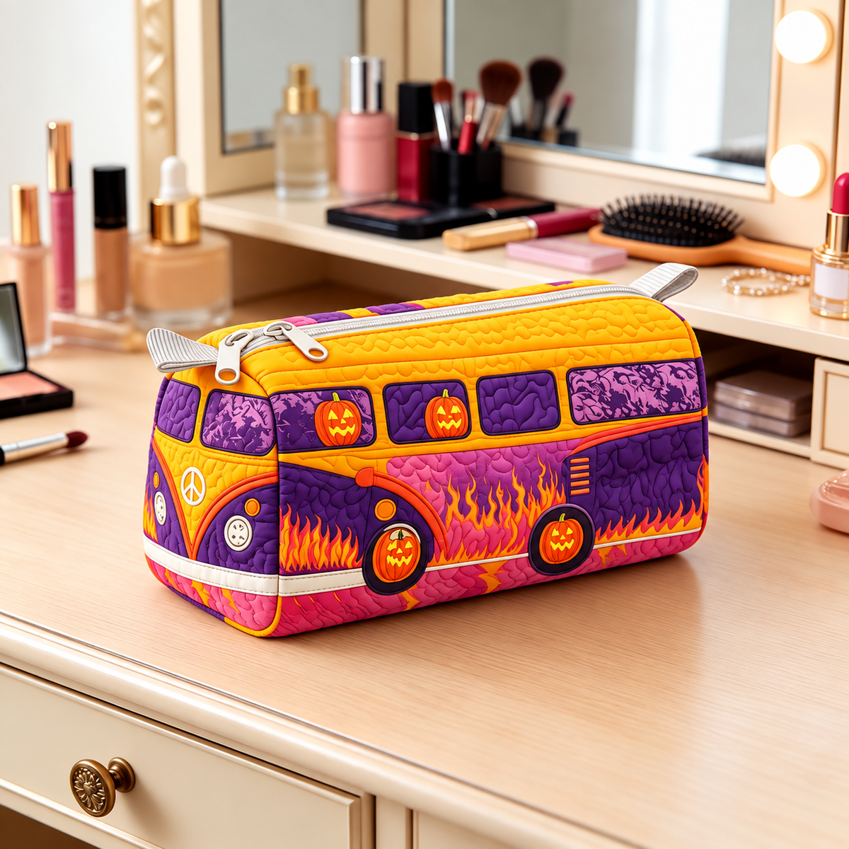PUMPKIN | HALLOWEEN CAMPER COSMETIC BAG