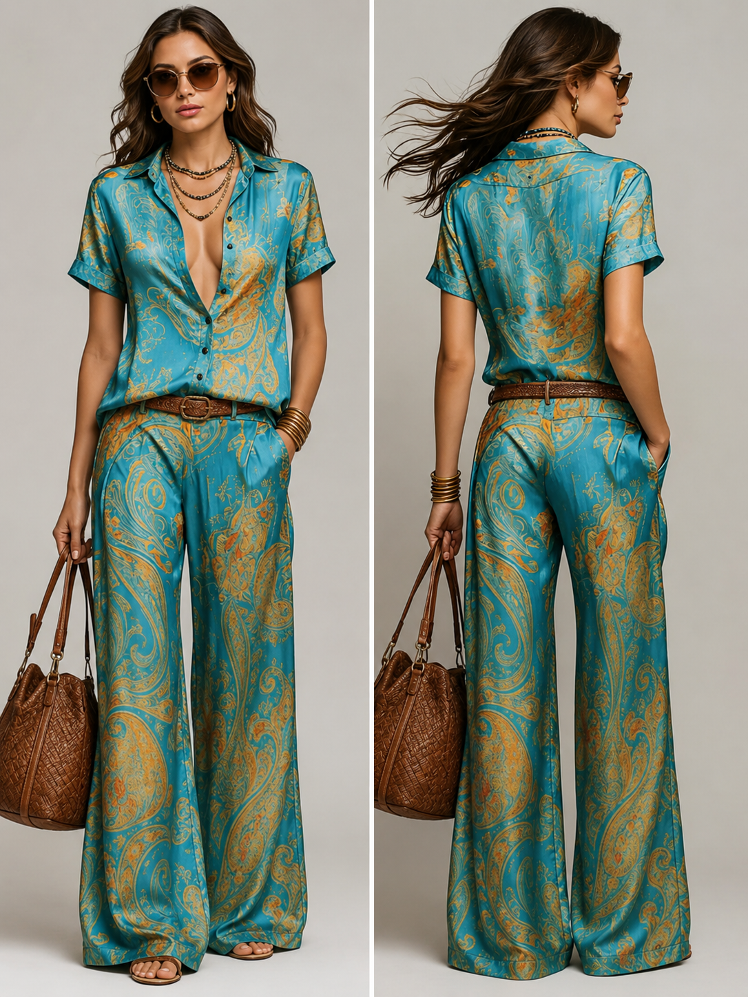 Capri Paisley Co-Ord Set |SIMSHA