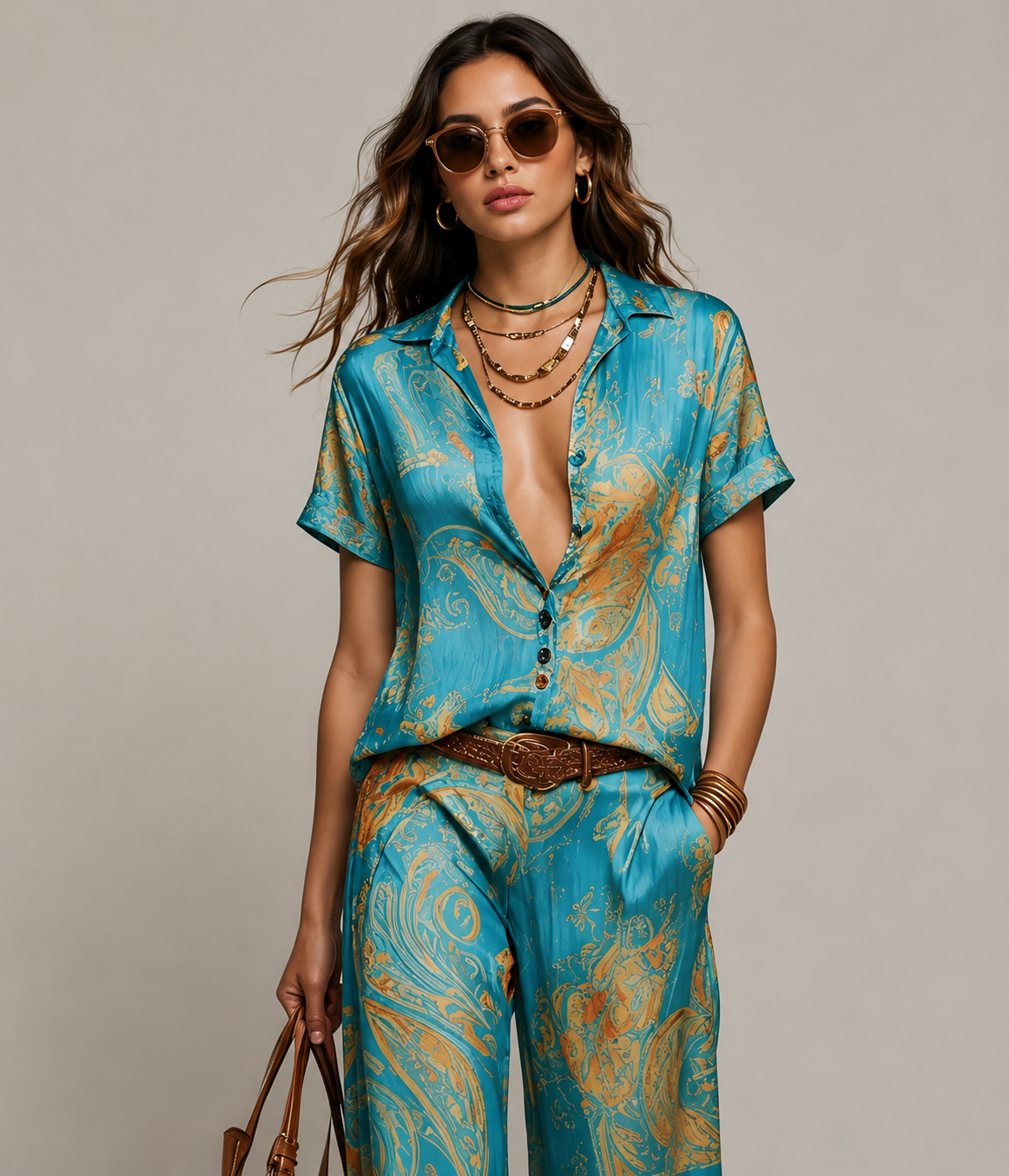 Capri Paisley Co-Ord Set |SIMSHA