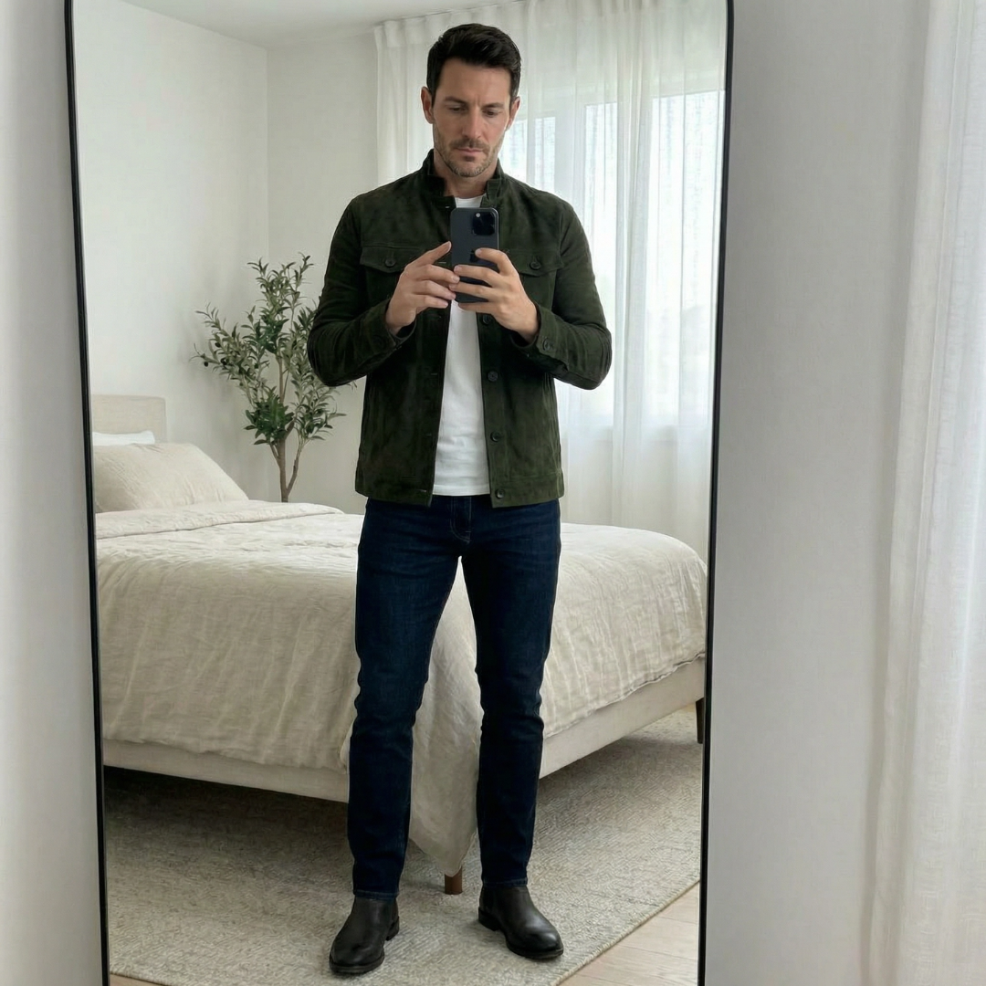 Lorenzo Milano Suede Jacket | SIMSHA