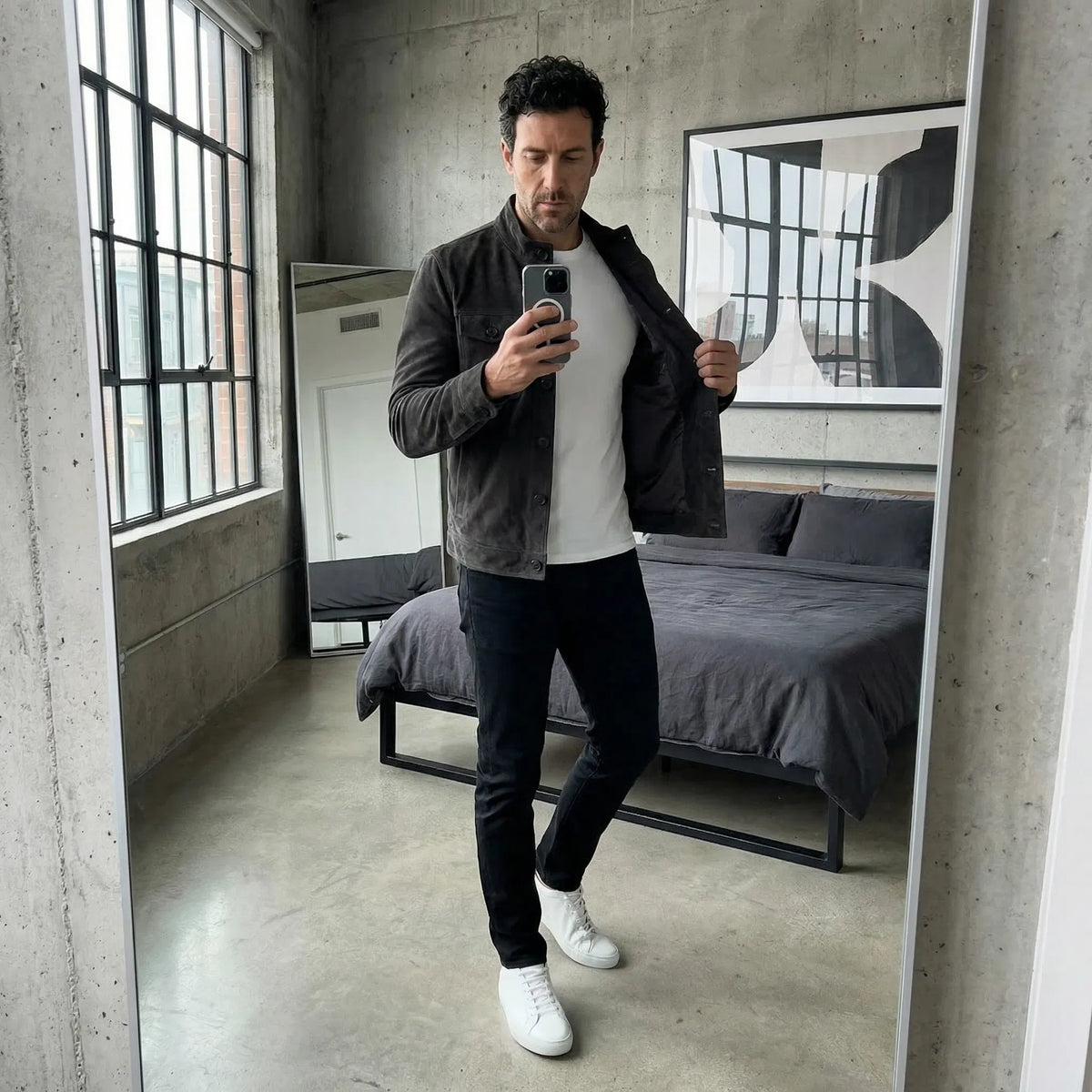 Lorenzo Milano Suede Jacket | SIMSHA