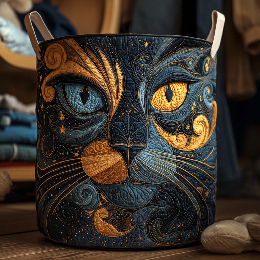 Celeste™ | Galaxy Cat Laundry Basket