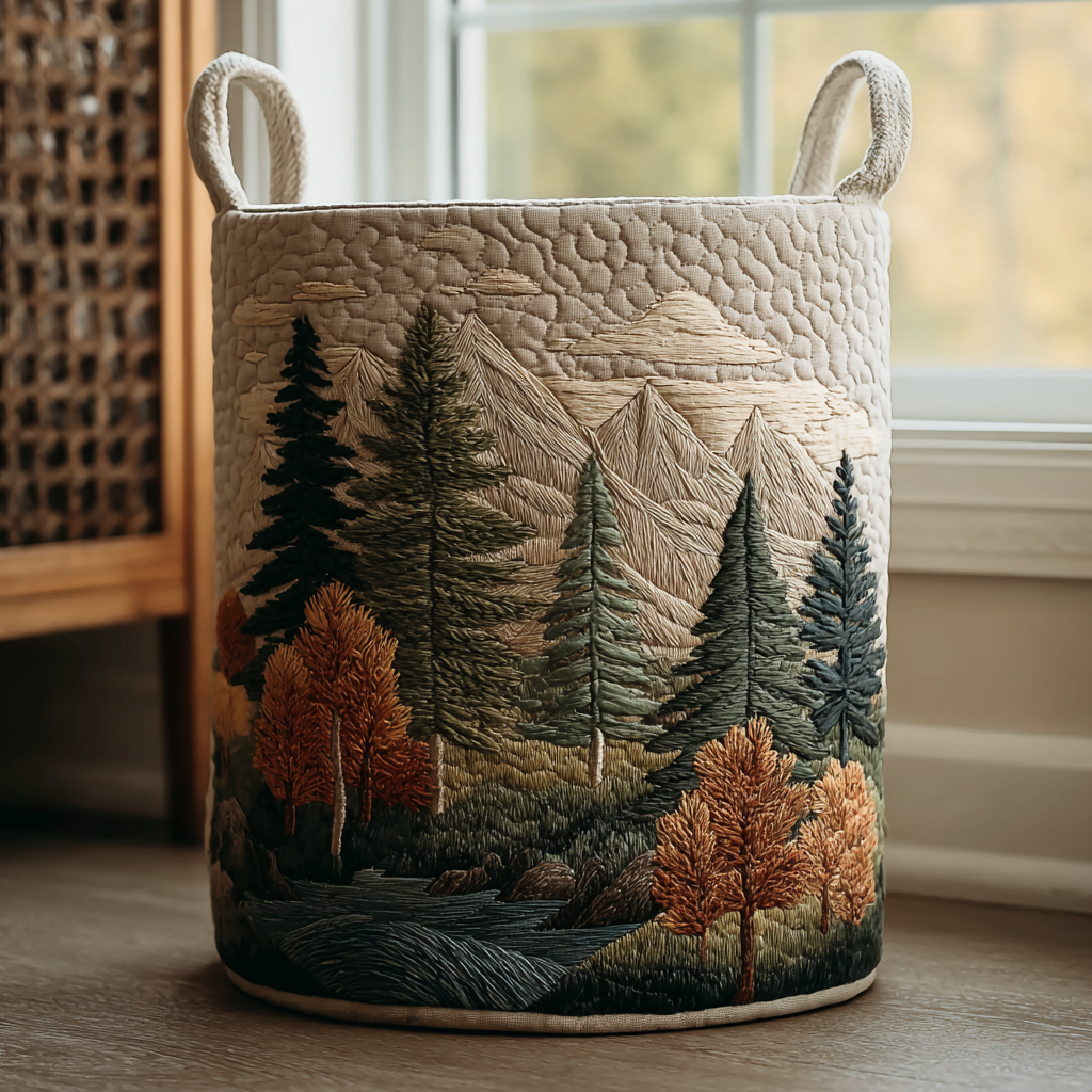 Brooke™ | Forest Stream Laundry Basket