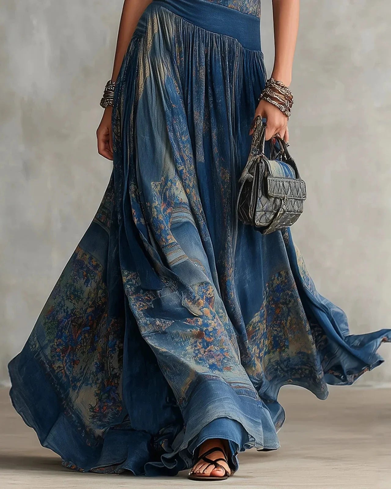 Azure Grace Maxi Dress | SIMSHA