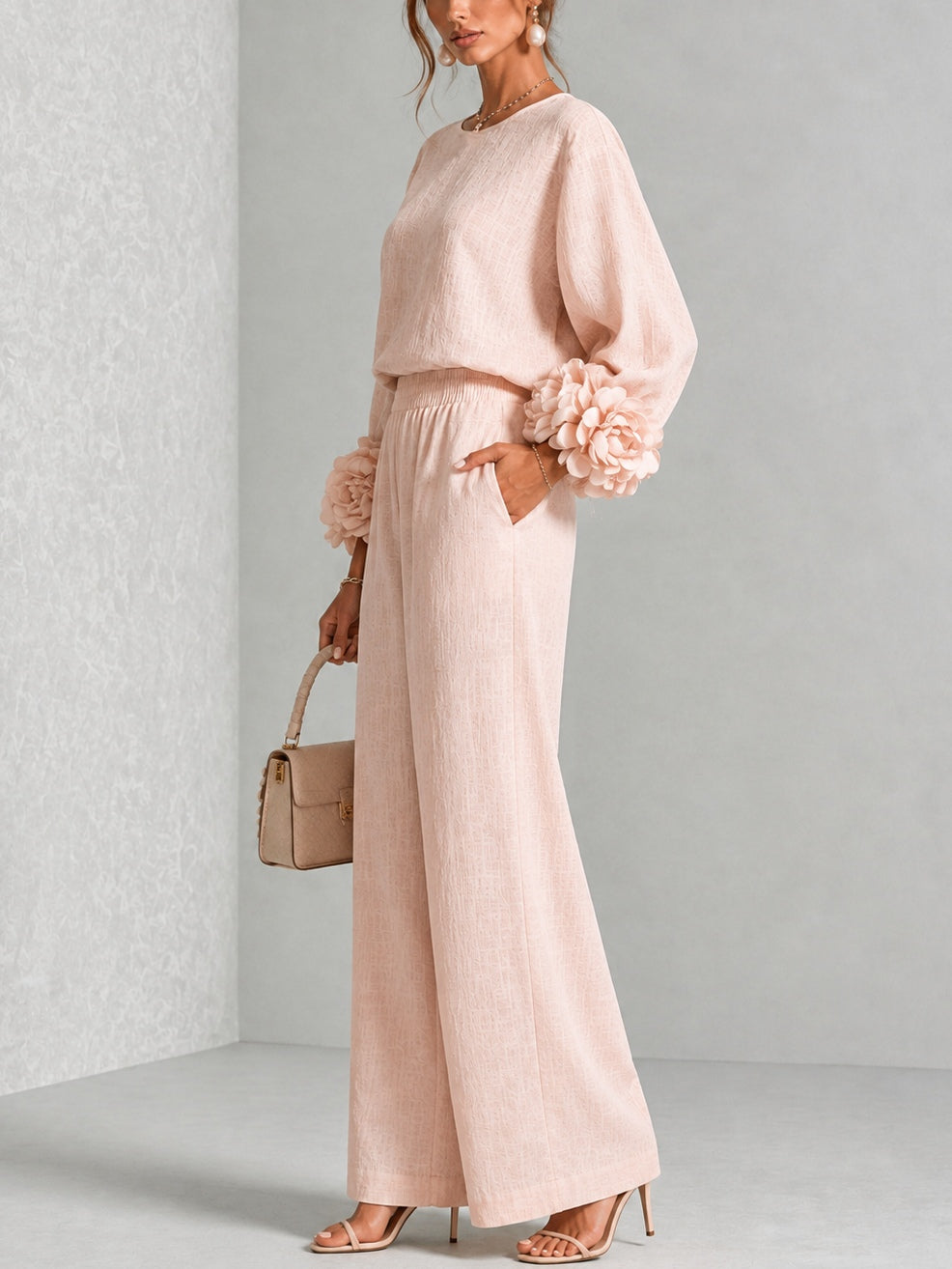 Aurelia™ | Sculpted Floral Two-Piece Set