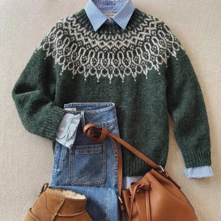 Serena Classic Patterned Knit Jumper