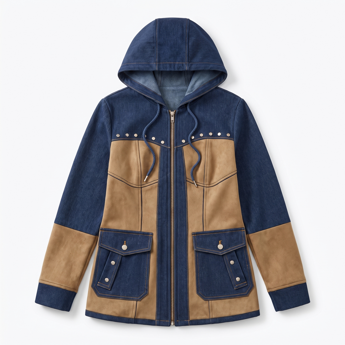 Margot™ Patchwork Hooded Jacket