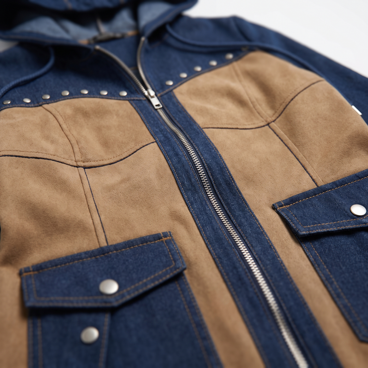 Margot™ Patchwork Hooded Jacket