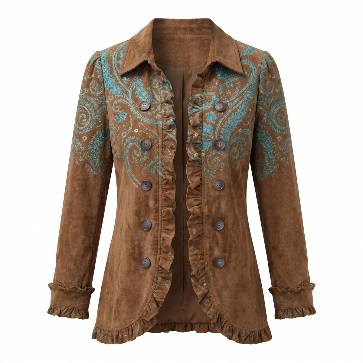 Serena™ Paisley Ruffle Jacket