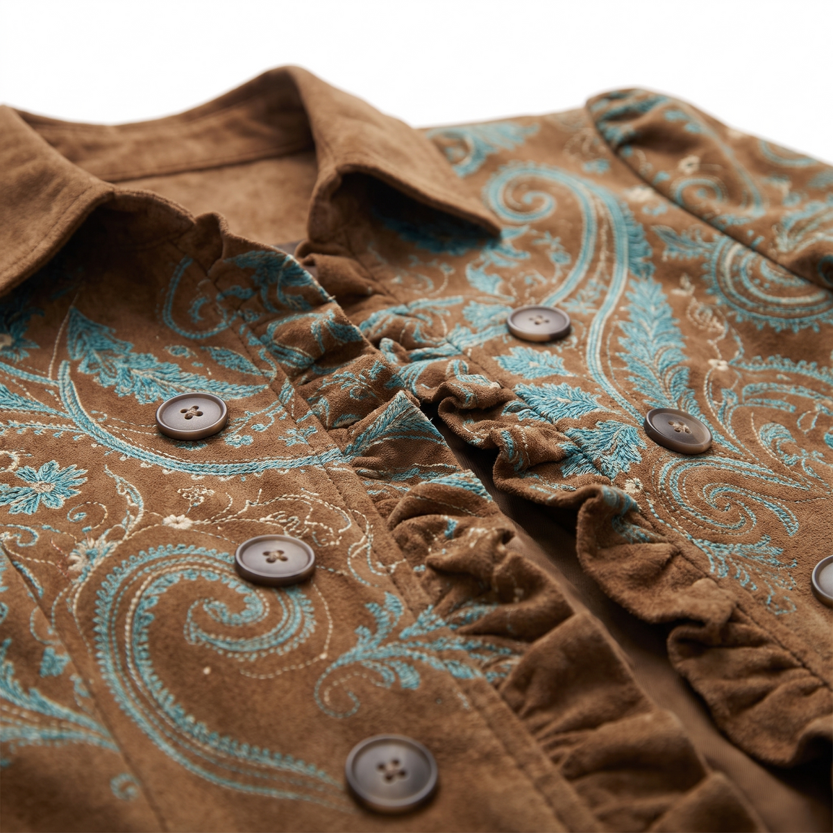 Serena™ Paisley Ruffle Jacket