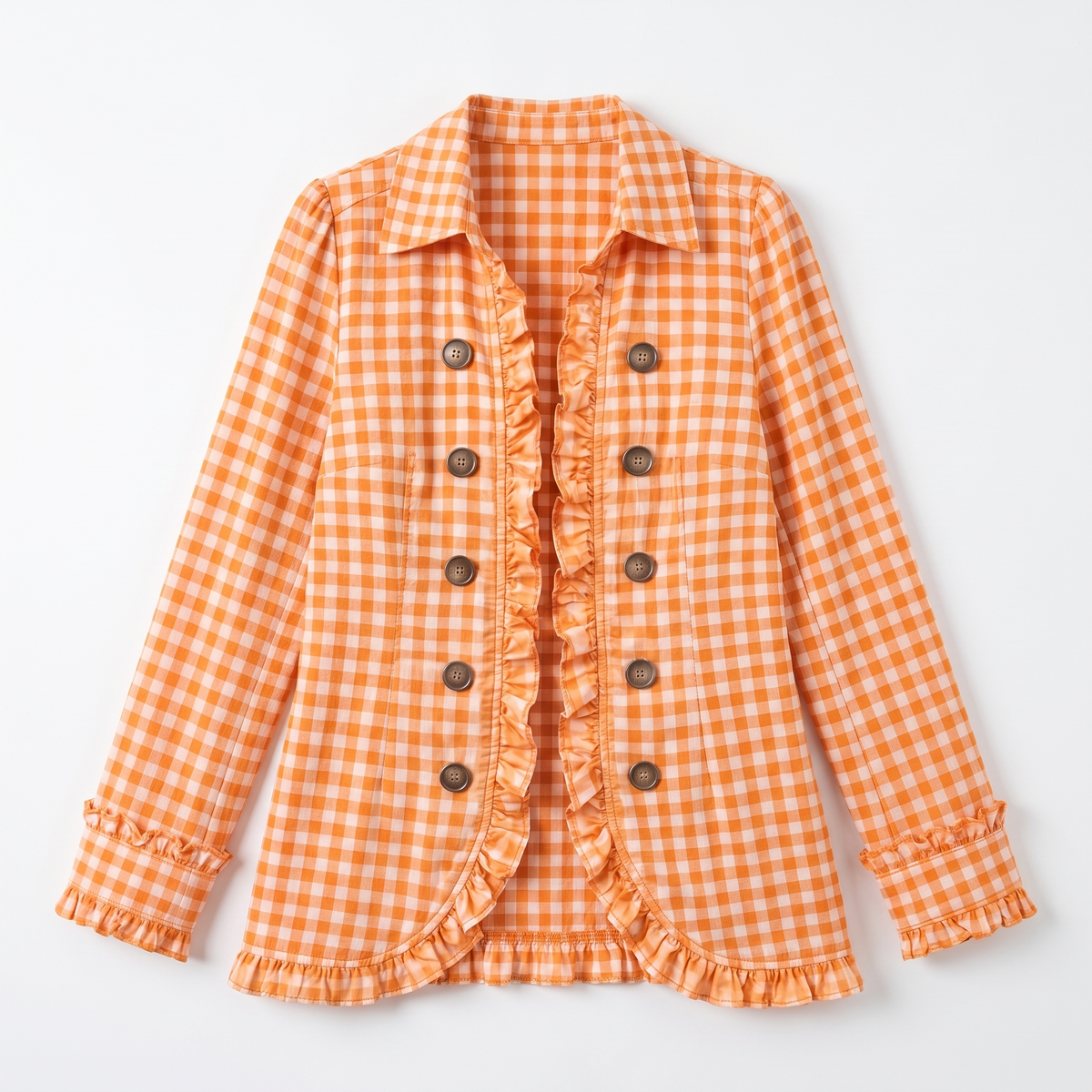 Madeleine™ Gingham Button Jacket