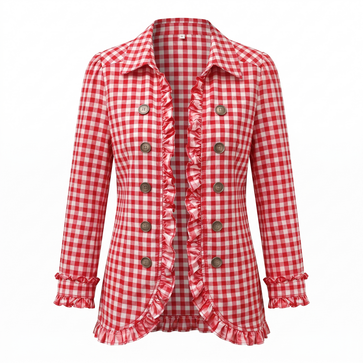 Madeleine™ Gingham Button Jacket