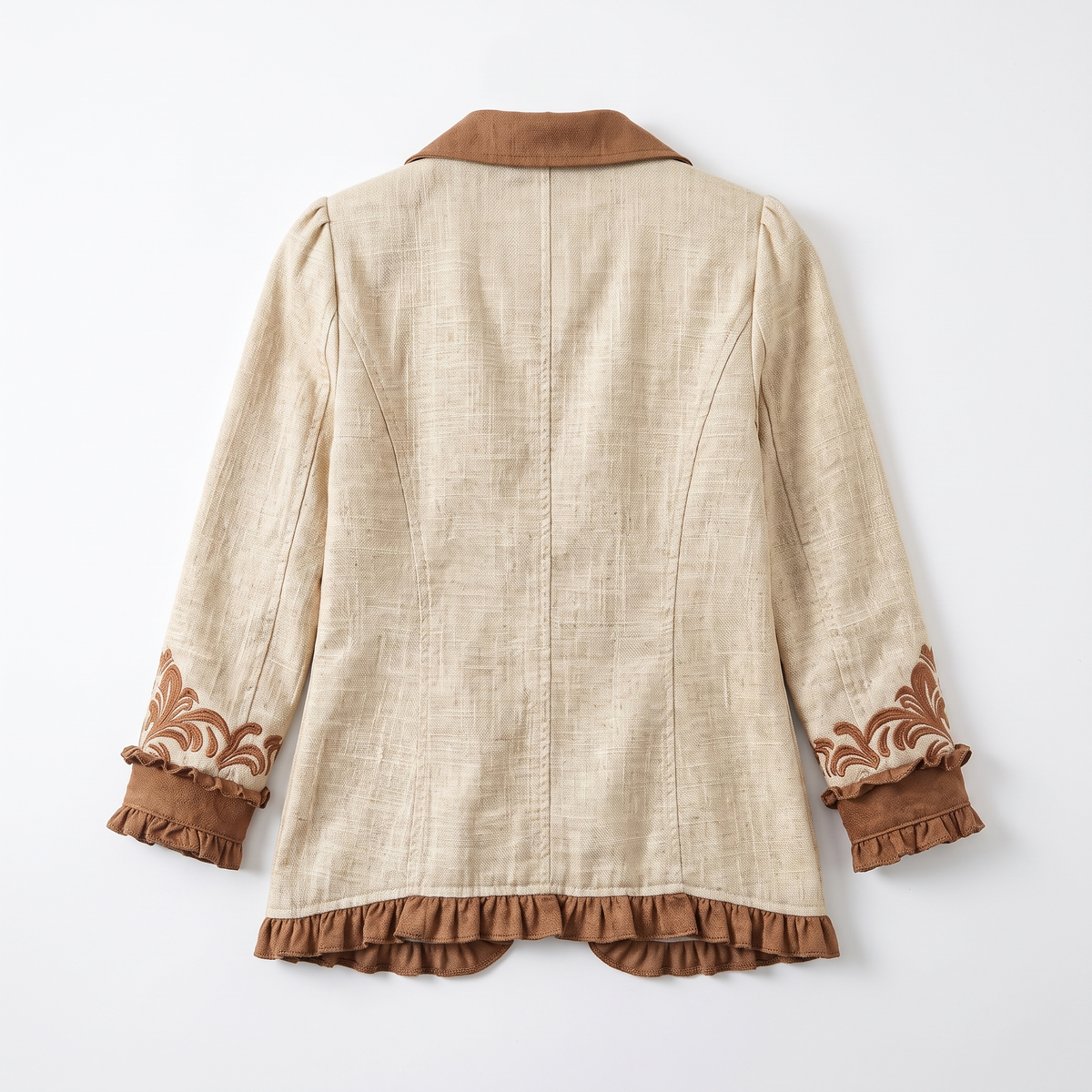 Valentina™ Vintage Floral Pleated Jacket